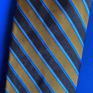 Brooks Brothers Gold/Brown Striped Makers Tie
